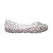 shoewhatever Women's Elegant Summer Style Glitter Jelly Flat Sandals