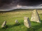 Merrivale Stone Row, Stormy Evening, Dartmoor Np, Devon, Uk. September 2008 Premium Poster Print by Ross Hoddinott, 24x18