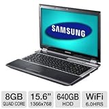 Samsung NP-RF511-S04US Laptop Computer - Intel Core i7-2630QM 2.0GHz, 8GB DDR3, 640GB HDD, NVIDIA GeForce GT 540M, DVDRW, 15.6 Display, Windows 7 Home Premium 64-bit (Refurbished)