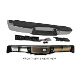 98-04 NISSAN FRONTIER REAR STEP BUMPER CHROME FULL ASSY WITH BRACKETS, WITH PADS ,... by New Aftermarket Parts