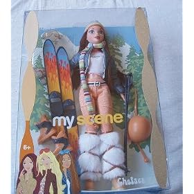 Barbie My Scene Chillin Out Chelsea Doll With Accessories By Mattel in 2003 - The box is in poor condition