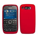 Red Silicone Case / Skin / Cover for Nokia E73 Mode