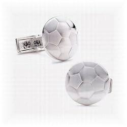 Sterling Soccer Ball Cufflinks