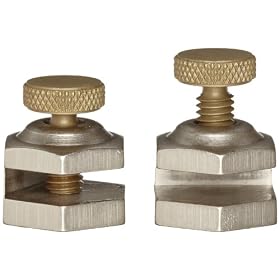 Starrett 470 Stair Gauge Fixture Attachment For Rafter And Framing Squares, 3/16" Slot Width, 3/4" Width Across Flat (Pair)