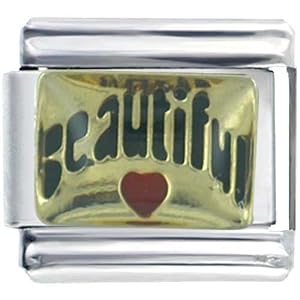 Beautiful Heart & Love Italian Charms
