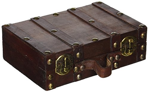 Vintiquewise(TM) Antique Style Suitcase/Decorative Box, Small/Mini