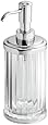 InterDesign Alston Soap & Lotion Dispenser, for Kitchen or Bathroom Countertops - Clear/Chrome