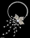 Pearl choker, 'Ice Comet' 3.7