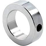 Climax Metal LC-025 Steel Set Screw Collar, Lightweight Zinc Plating, 1/4" Bore Size, 1/2" OD, With 8-32 x 1/8 Set Screw