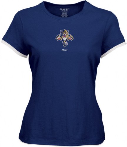 Florida Panthers Women's Frosted Logo Cap Sleeve Layered Tissue Tee