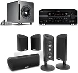 Polk Audio HTS-9605 7.1-Channel Home Theater System with Yamaha RX-V663 Receiver (Black)
