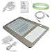 Smoke Amazon Kindle 2 E-Book Reader Silicone Rubber Skin Cover + Travle / Wall Charger + Car Charger + Data Sync / Charer Cable + Custom Fit Screen Protector + A Live*Laugh*Love Wrist Band!!! (Kindle 2 Not Included)