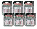 6 Sets of Economic 4-AA Card NiMH Rechargeable Batteries
