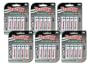 6 Sets of Economic 4-AA Card NiMH Rechargeable Batteries
