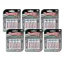 6 Sets of Economic 4-AA Card NiMH Rechargeable Batteries