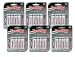 6 Sets of Economic 4-AA Card NiMH Rechargeable Batteries