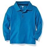 オールドネイビー OLD NAVY/ ロングスリーブポロ ピーコックプラム トップス長袖シャツ 5歳【並行輸入】