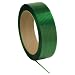 PAC Strapping 4825776T58 Polyester Dry General Purpose Machine Grade Strapping, 5800' Length, 1/2" Width, 0.025" Thick, Green