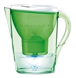 Brita - 1006918 - Carafe Filtrante Marella - Vert / Blanc + 2 Cartouches + 1 Bouteille Végétale