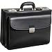 AmeriLeather Modern Attache Leather Executive Brief (Black)