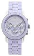 MICHAEL Michael Kors Watch, Women`s Stainless Steel and Lavender Polyurethane Bracelet MK5233
