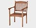 Siena Garden Landhaussessel Nassau, L 50 x B 67 x H 89 cm Eukalyptus-Holz, FSC