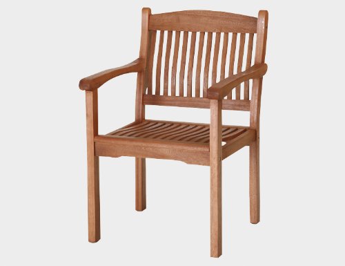 Siena Garden Landhaussessel Nassau, L 50 x B 67 x H 89 cm Eukalyptus-Holz, FSC