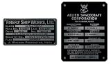 Serenity Firefly Builders Plaques Metalized Sticker Set