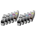 >>> 10er Set Druckerpatronen incl. Chips <<< f&uuml;r Canon PIXMA IP 3600 IP 4600 IP4600 X IP4700 MP 540 MP 550 MP 560 MP 620 MP 630 MP 640 MP 980 MP 990 MX 860 MP550 MP540 MP560 MP620 MP630 MP640 MP980 MP990 MX860 19ml & farbig 9ml, kompatibel zu PGI-520bk / CLI-521bk / CLI-521c / CLI-521m / CLI-521y