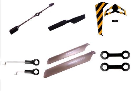 CRW Syma F1 Fiery Dragon 2.4G Helicopter Spare Parts Main Blades Tail Blade Balance Bar Connect Buckle Servo Rod and Tail Decoration