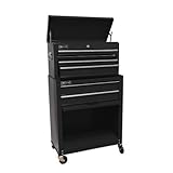 IMAGE OF Excel 24 Inch Tool Chest Combo - 8 Ball Bearing Drawers (Black) (42.6
