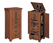 Powell Mission Oak Jewelry Armoire