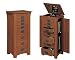 Jewelry : Powell Mission Oak Jewelry Armoire