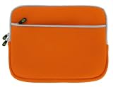 Orange Dual-Pocket Neoprene Sleeve Case for Apple iPad 3G 16GB