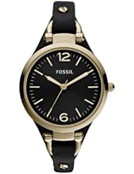 Fossil Womens ES3148 Georgia Analog Display Analog Quartz Black Watch