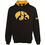 NCAA Iowa Hawkeyes Black Classic Twill Hoody Sweatshirt