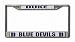 Duke Blue Devils Chrome License Plate Frame