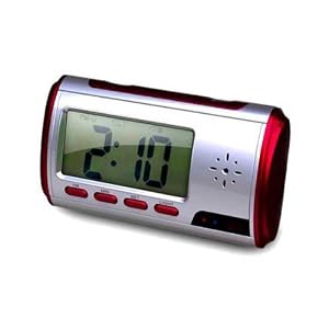 New Version Motion Detection Clock Camera with Remote and 4GB card- Records Color Video and sound