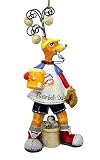 Whimsical Baseball Dad Reindeer Christmas Ornament 5