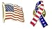 Prime-Products American Flag Pin & Ribbon Lapel Pin Set - Classic Design - Support Our Troops Pin - USA Flag Pin - Freedom Pin
