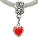 Sterling Enamel HEART Puppy Love DOG Charm fits PANDORA Chamilia Biagi Bracelet GIFT BOX