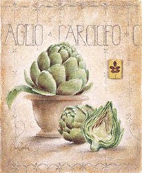 Eurographics CA1145 Claudia Ancilotti, Carciofo 24 x 30 cm, Hochwertiger Kunstdruck - Koch Preisvergleich