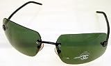 CHANEL Sunglasses 4035 Unisex Rimless Dark Green lenses