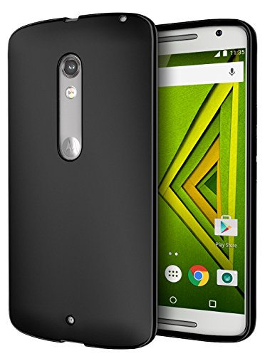 DROID MAXX 2 Case, Cimo [Matte] Premium Slim Fit Flexible TPU Case for Motorola Verizon DROID MAXX 2 / Moto X Play (2015) - Black