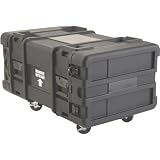 SKB 6U Industrial Shock Rack, 28 deep x 14 high, Fits Dell Servers with Square Holes or Large Round Rack Mount Holes