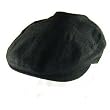 New Linen Cotton Ivy Driving Golf Cap Lined Hat Black Large / Extra Large