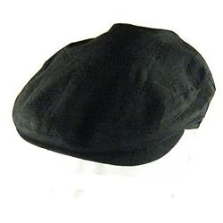 New Linen Cotton Ivy Driving Golf Cap Lined Hat Black Large / Extra Large