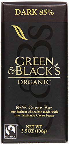 Green & Black's Organic Dark Chocolate, 85% Cacao, 3.5 oz