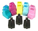 13 PACK. SUPER HIGH YIELD  COMPATIBLE CARTRIDGES FOR HP 02. INCLUDES SOPHIA GLOBAL BRAND CARTRIDGES FOR 3EA HP02 35ML BLACK + 2EA HP02 18ML CYAN + 2EA HP02 18ML MAGENTA + 2EA HP02 18ML YELLOW + 2EA HP02 18ML LIGHT CYAN + 2EA HP02 18ML LIGHT MAGENTA.