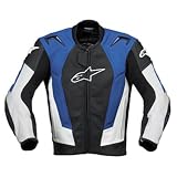 Alpinestars RC-1 Leather Motorcycle Jacket Blue 52